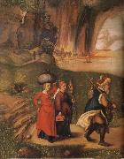 Albrecht Durer Lot flees with his family from sodom France oil painting artist